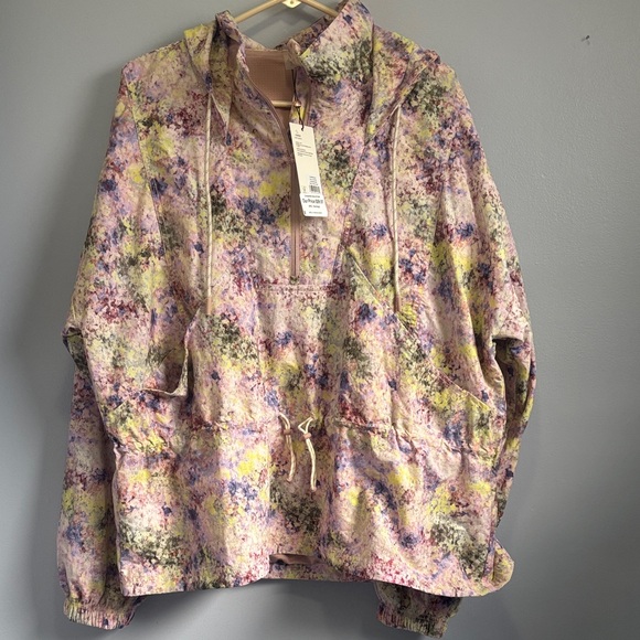 Alia Jackets & Blazers - NWT Calia Pastel Watercolor Rain repellent pull over jacket